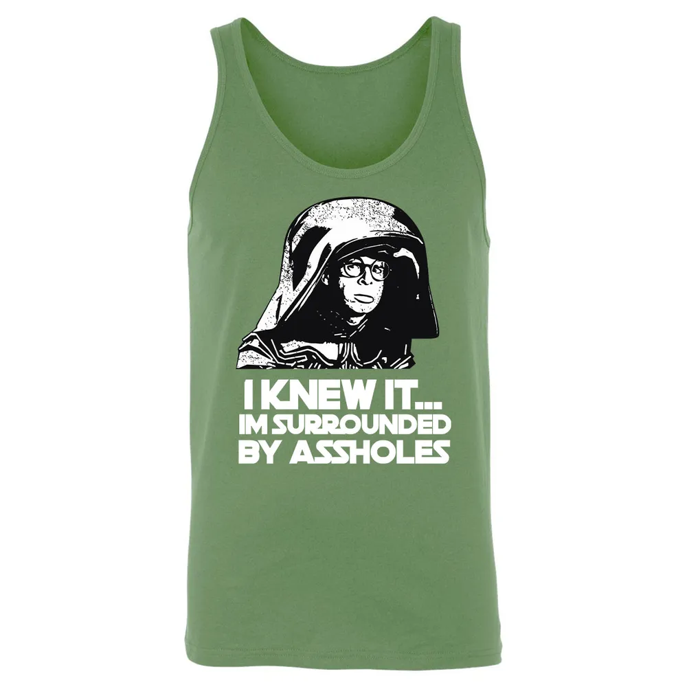 Surrounded By Assholes Unisex Jersey Tank - 2