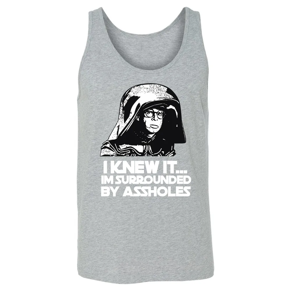 Surrounded By Assholes Unisex Jersey Tank - 8