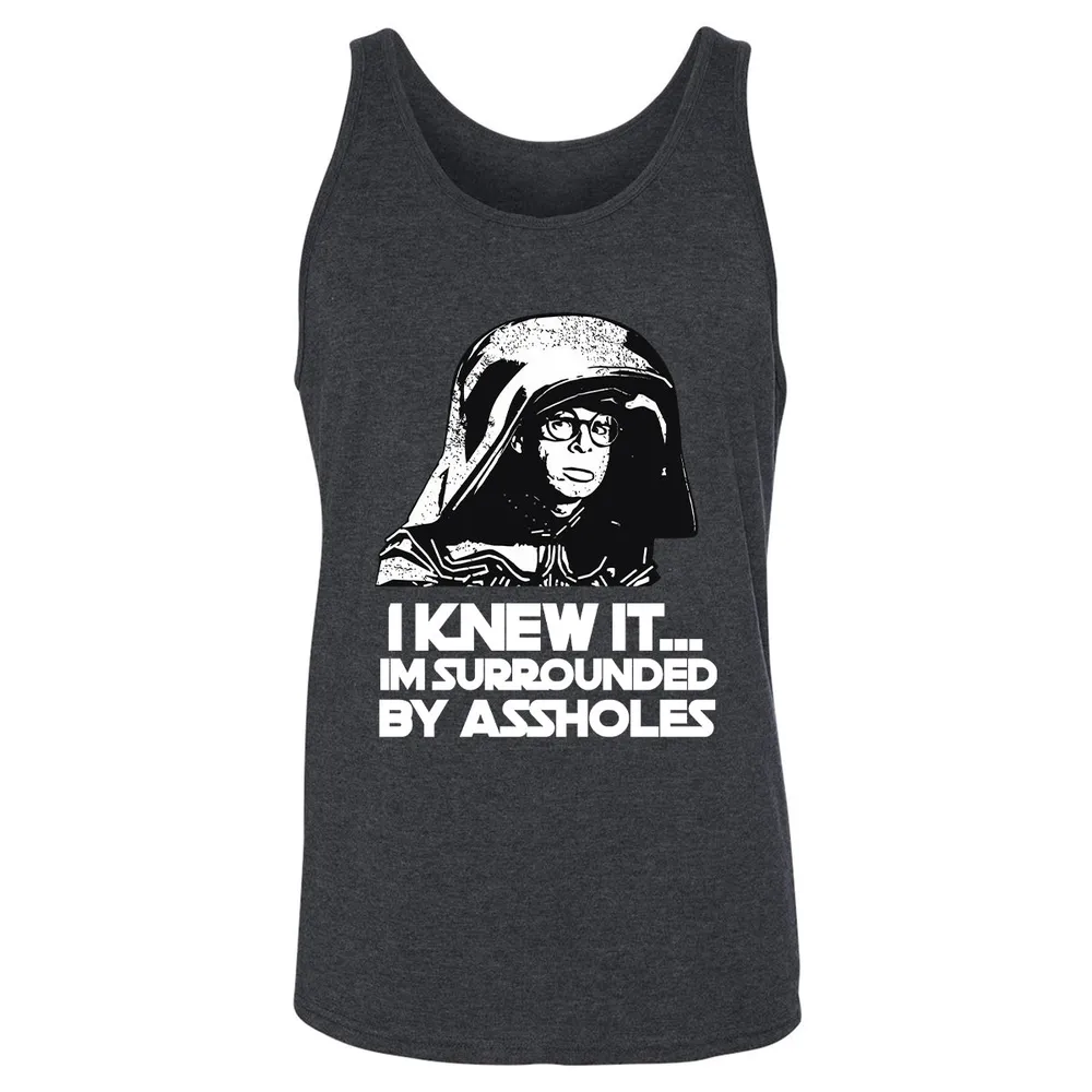 Surrounded By Assholes Unisex Jersey Tank - 13