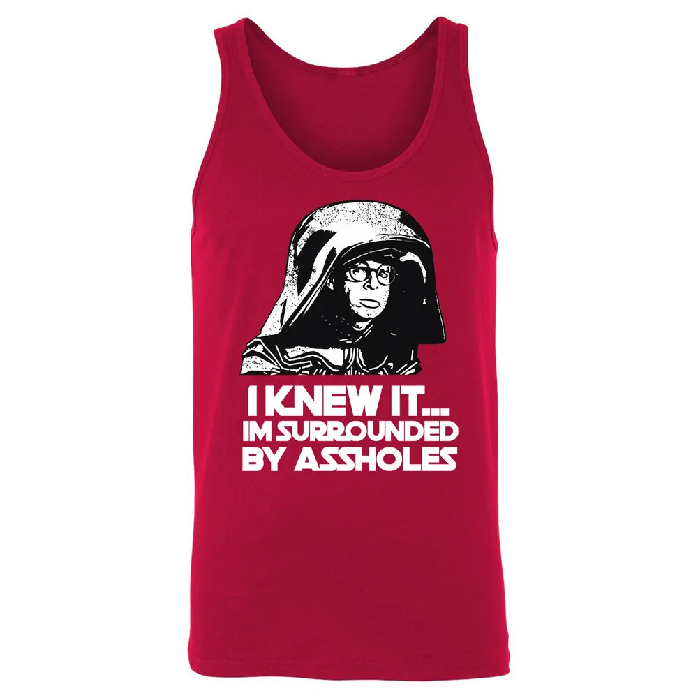 Surrounded By Assholes Unisex Jersey Tank - 3