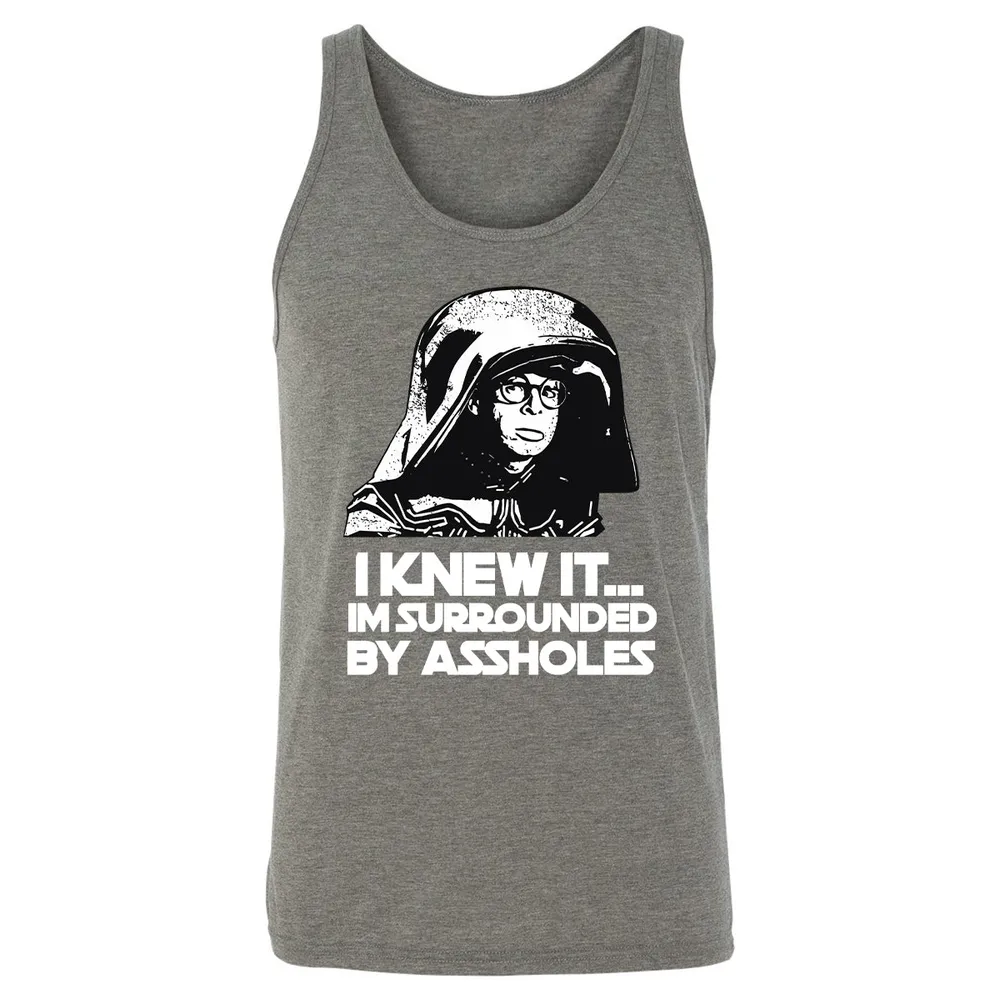 Surrounded By Assholes Unisex Jersey Tank - 11