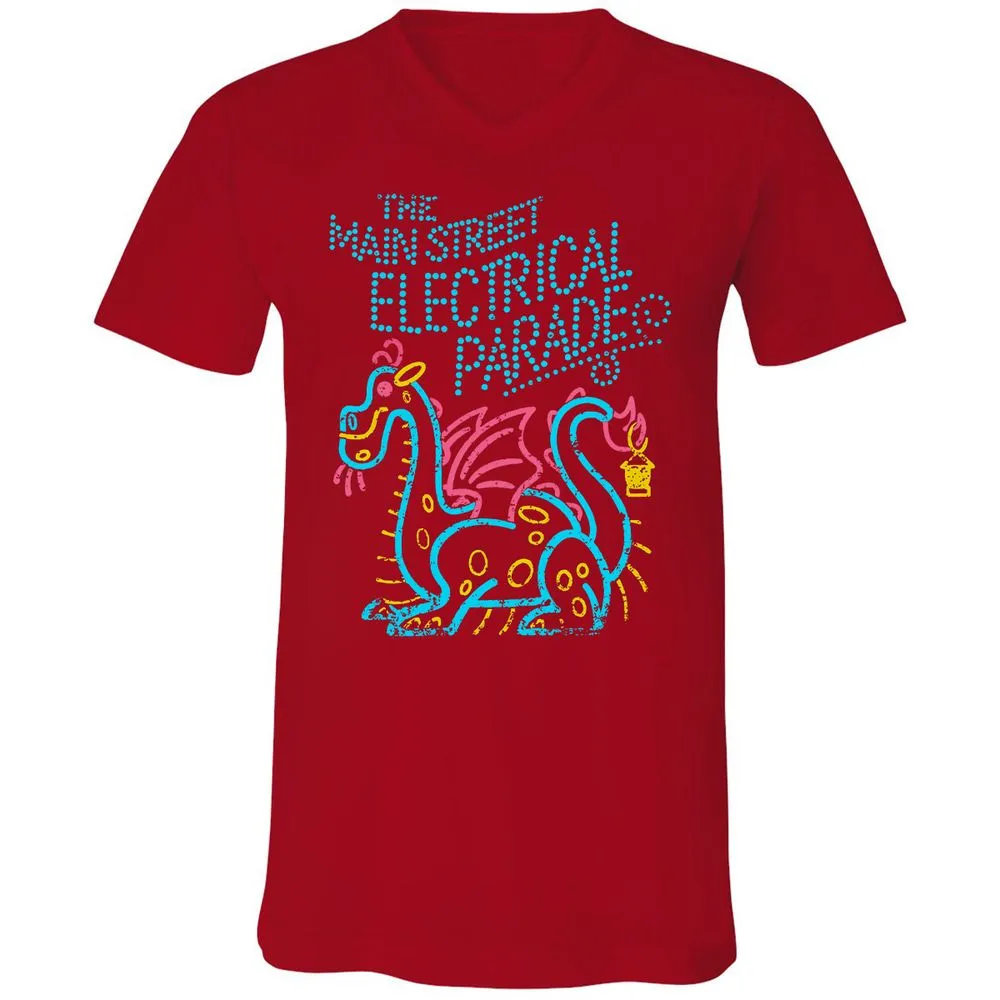 Unisex V-Neck T-Shirt - VZWEMK35 - Red - 3