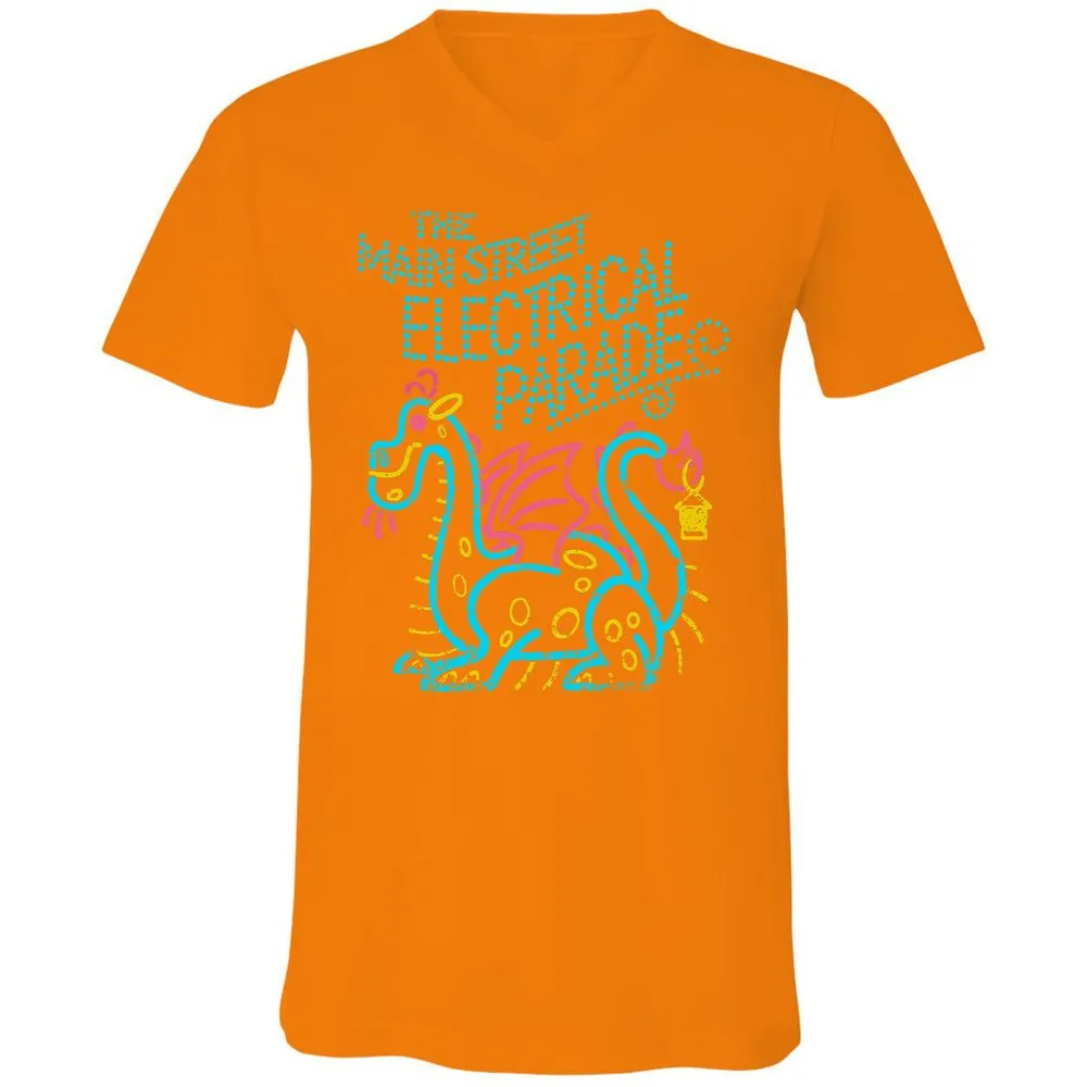 Unisex V-Neck T-Shirt - VZWEMK35 - Orange - 11