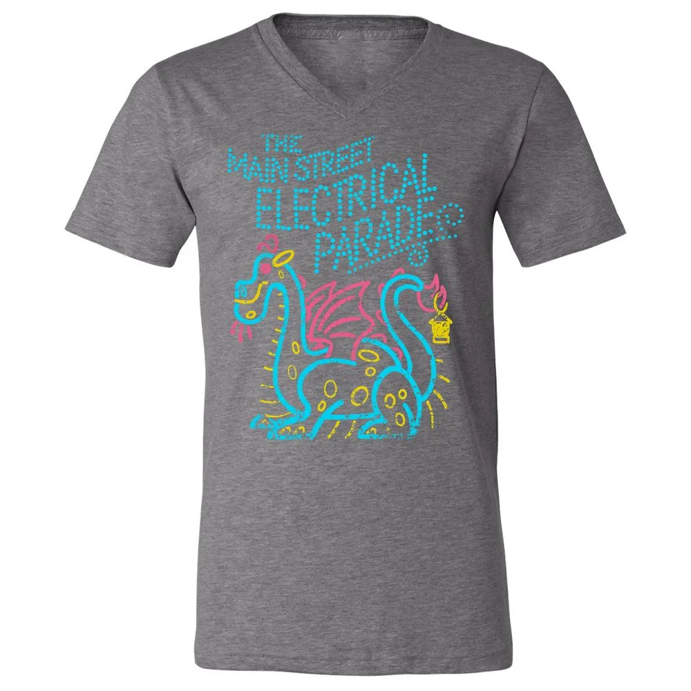 Unisex V-Neck T-Shirt - VZWEMK35 - Deep Heather - 13
