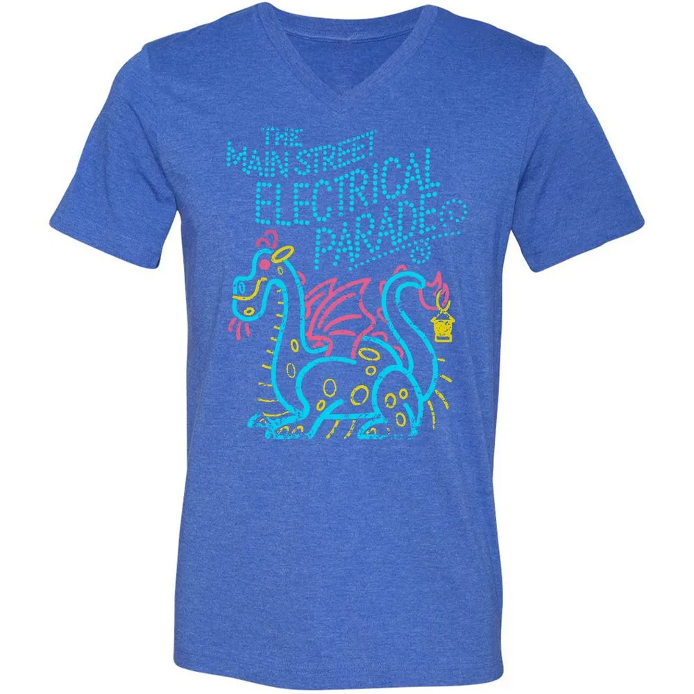 Unisex V-Neck T-Shirt - VZWEMK35 - Heather True Royal - 14