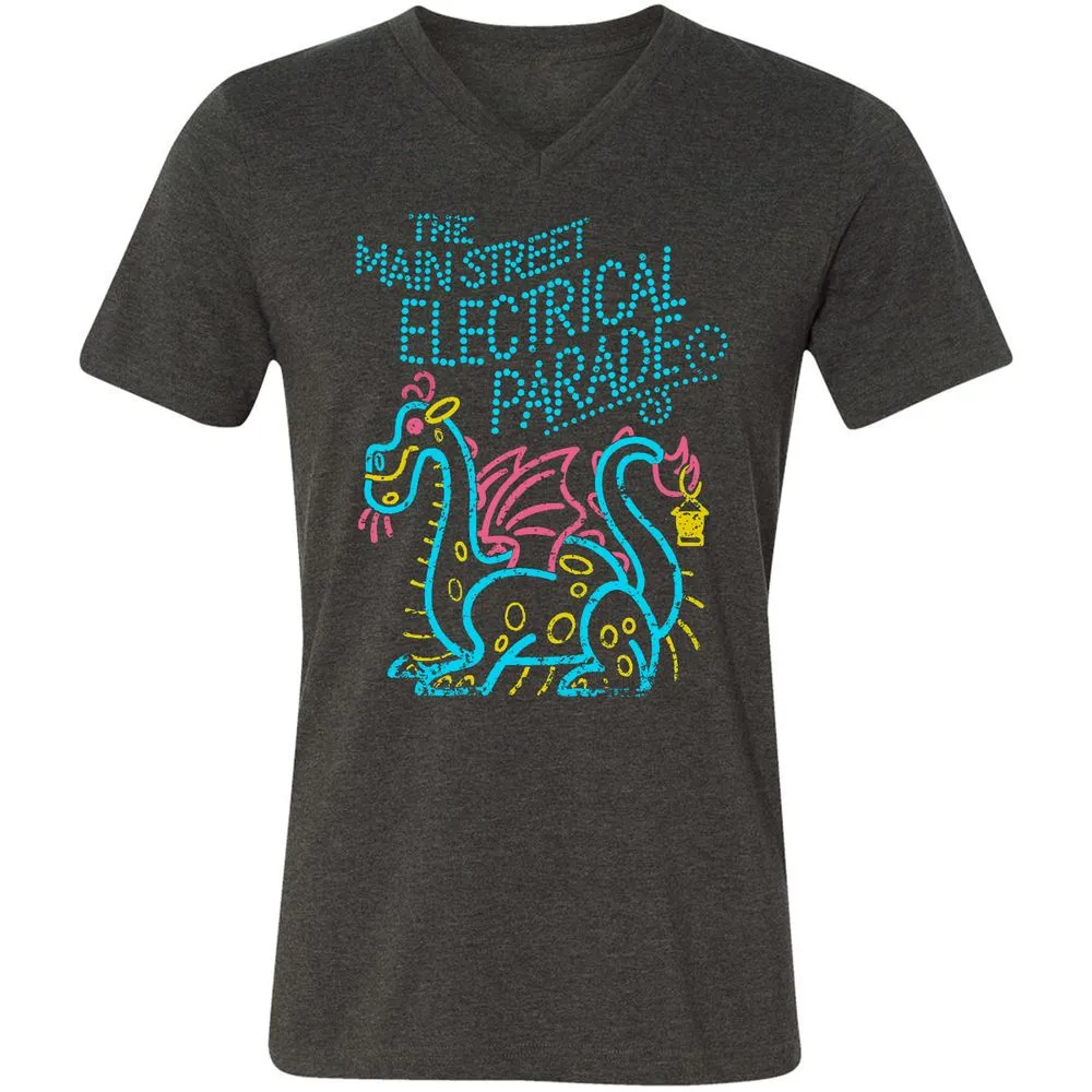 Unisex V-Neck T-Shirt - VZWEMK35 - Dark Grey Heather - 8