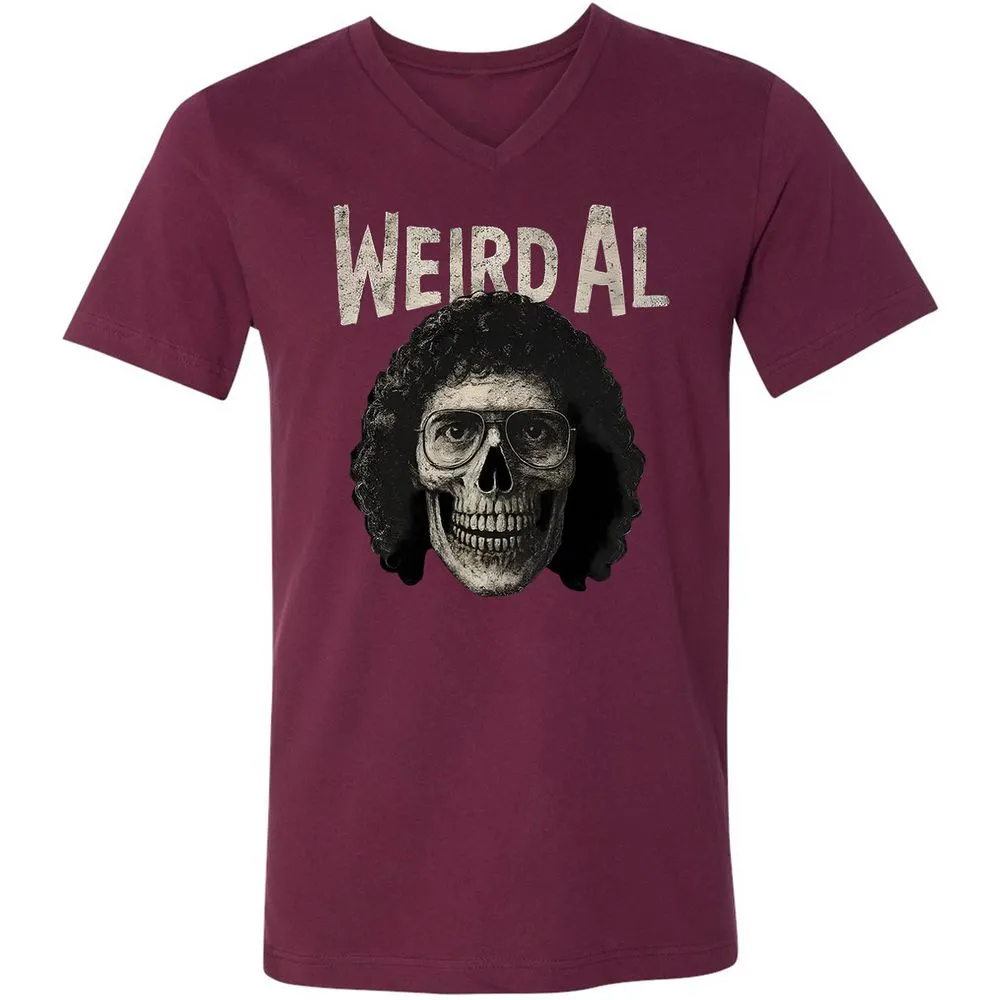 Unisex V-Neck T-Shirt - CL8LVT96 - Maroon - 6