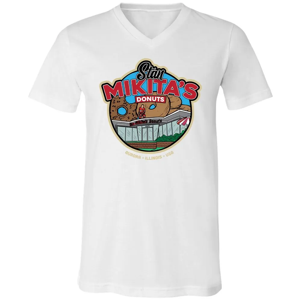 Unisex V-Neck T-Shirt - F7Z14CYV - White - 5