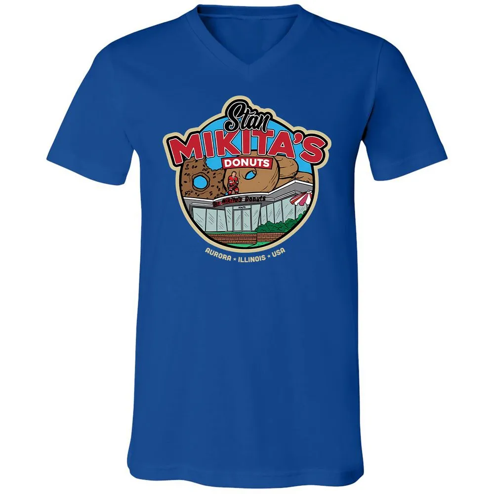 Unisex V-Neck T-Shirt - F7Z14CYV - True Royal - 4