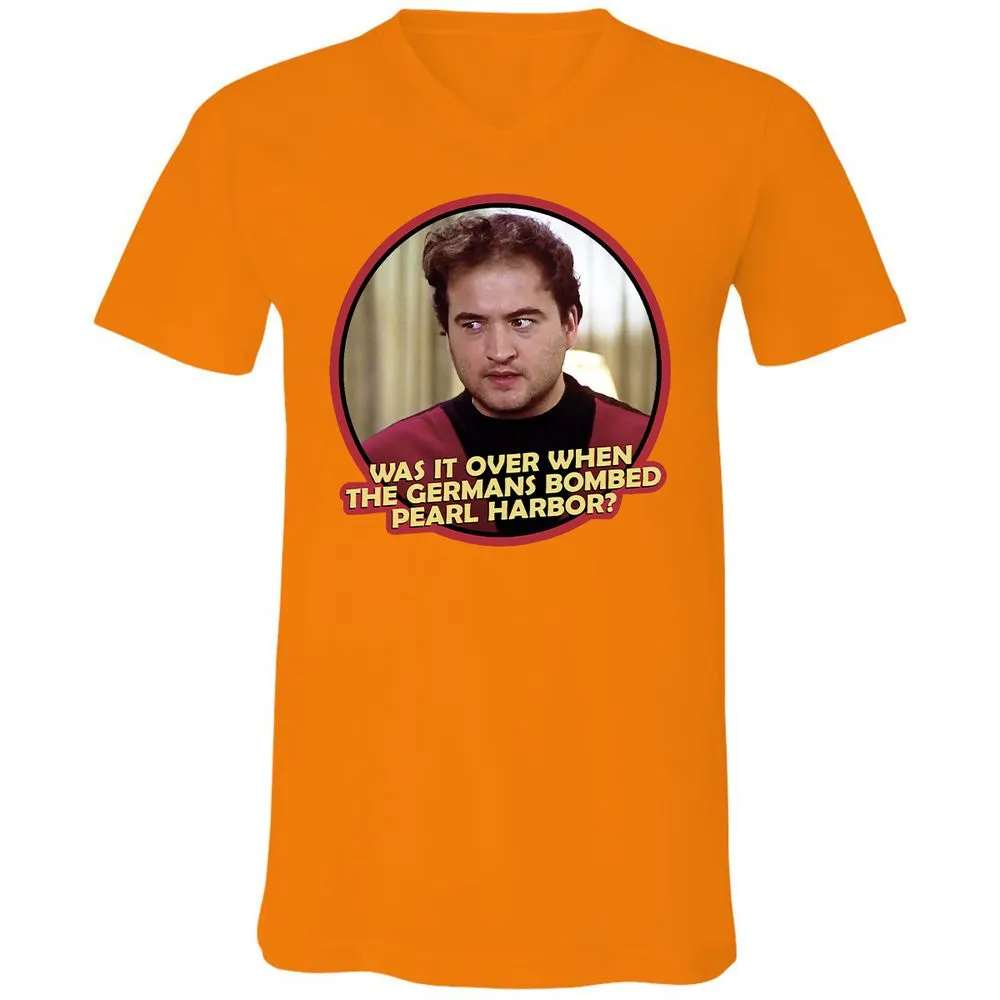 Unisex V-Neck T-Shirt - ZCMRY1ND - Orange - 11