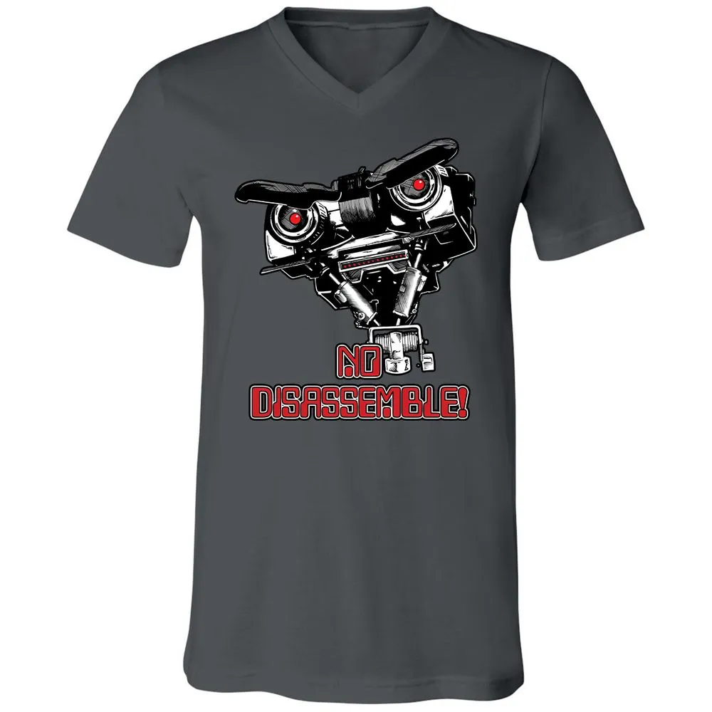 Unisex V-Neck T-Shirt - W6327685 - Asphalt - 12