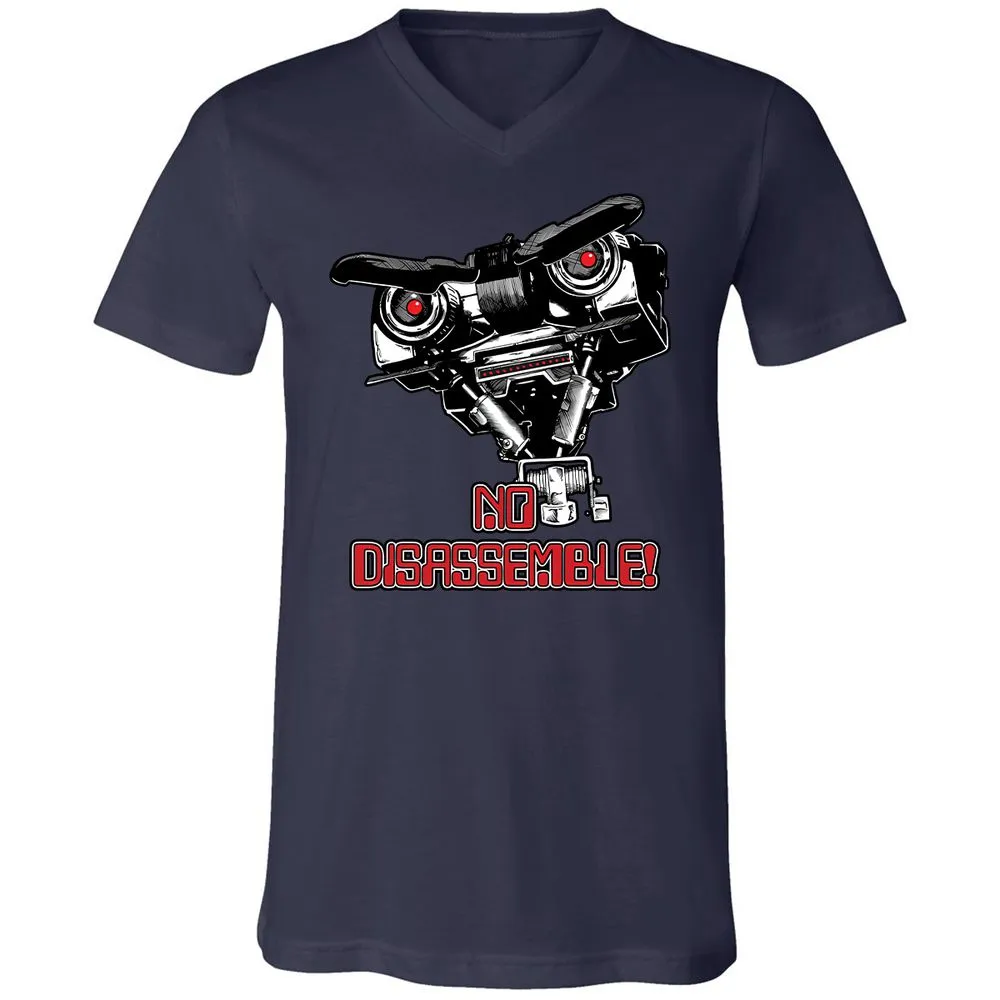 Unisex V-Neck T-Shirt - W6327685 - Navy - 2