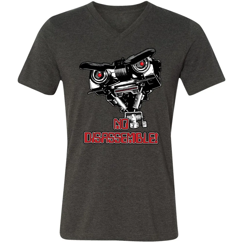 Unisex V-Neck T-Shirt - W6327685 - Dark Grey Heather - 8