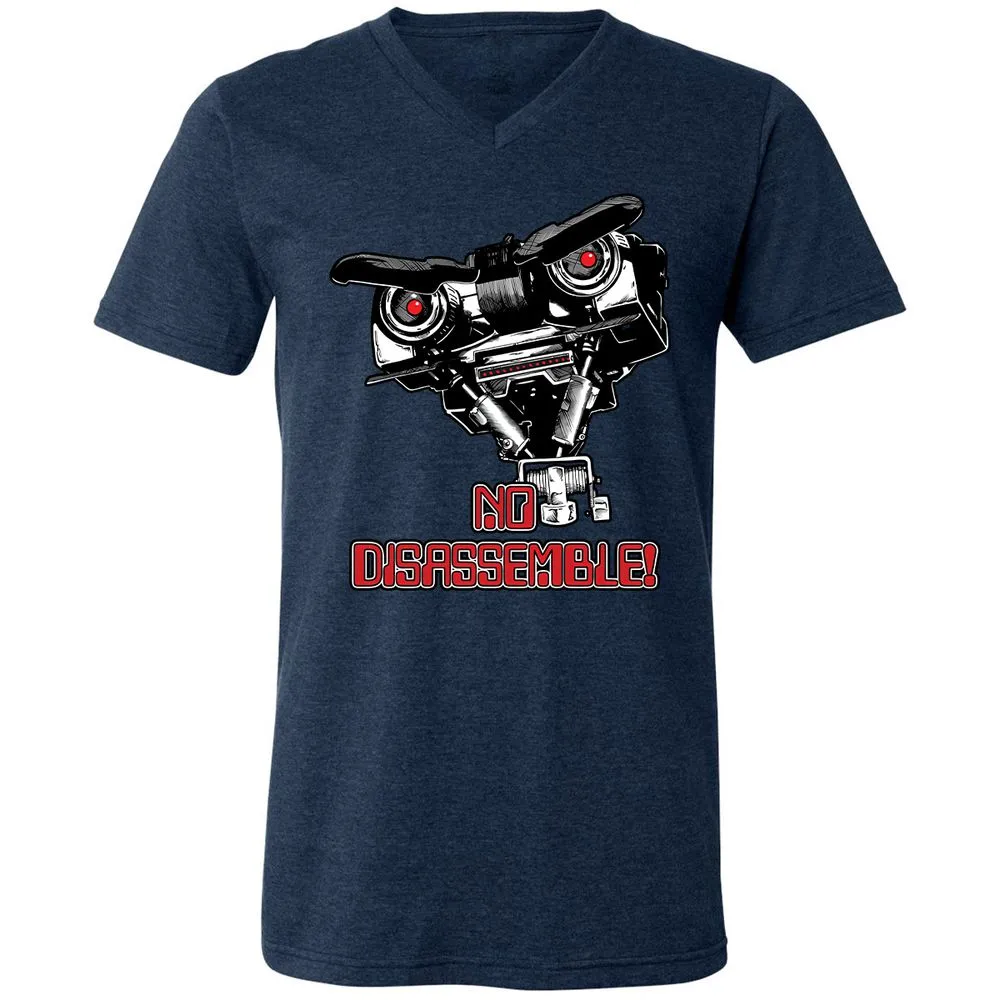 Unisex V-Neck T-Shirt - W6327685 - Heather Navy - 15
