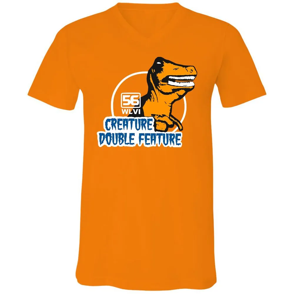 Unisex V-Neck T-Shirt - HKBUA54S - Orange - 11