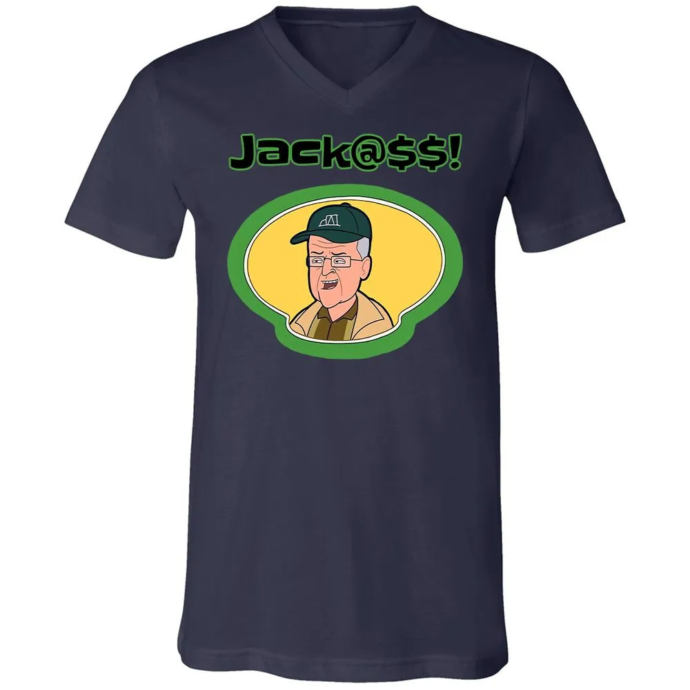 Unisex V-Neck T-Shirt - X6ARJA49 - Navy - 2
