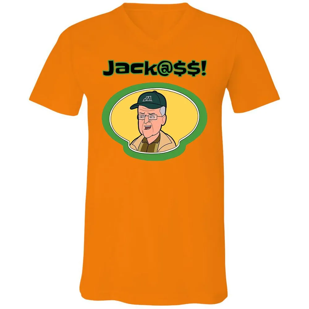 Unisex V-Neck T-Shirt - X6ARJA49 - Orange - 11
