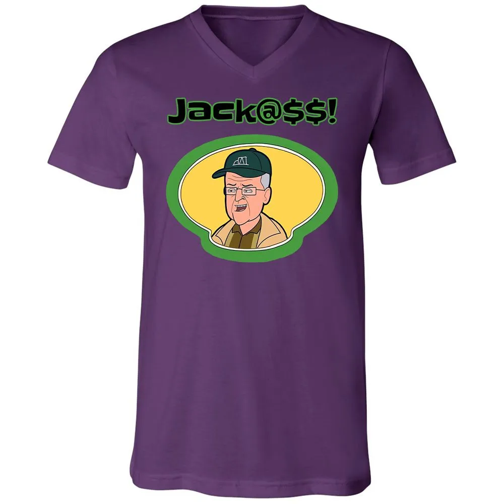 Unisex V-Neck T-Shirt - X6ARJA49 - Team Purple - 2