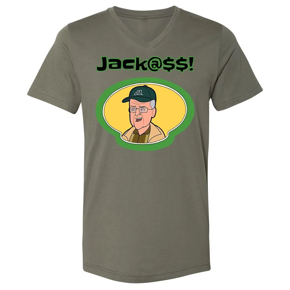 Unisex V-Neck T-Shirt - X6ARJA49 - Military Green - 10