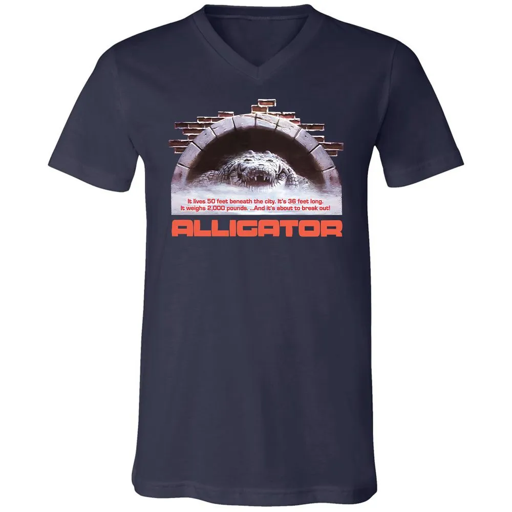 Unisex V-Neck T-Shirt - 2ZSVGE16 - Navy - 2