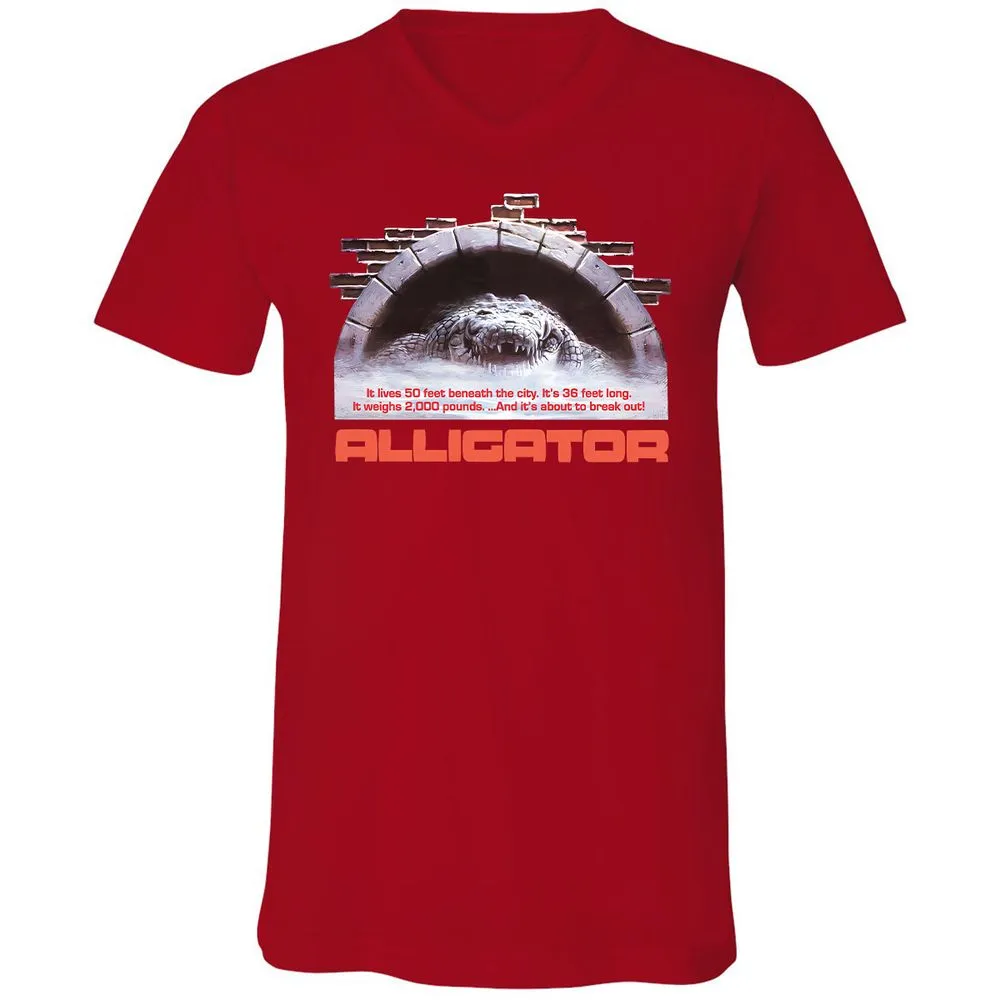 Unisex V-Neck T-Shirt - 2ZSVGE16 - Red - 3