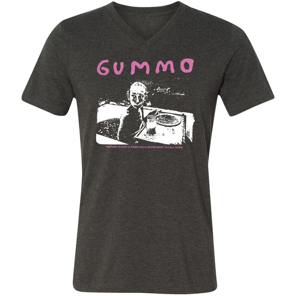Unisex V-Neck T-Shirt - UHK3VGND - Dark Grey Heather - 8