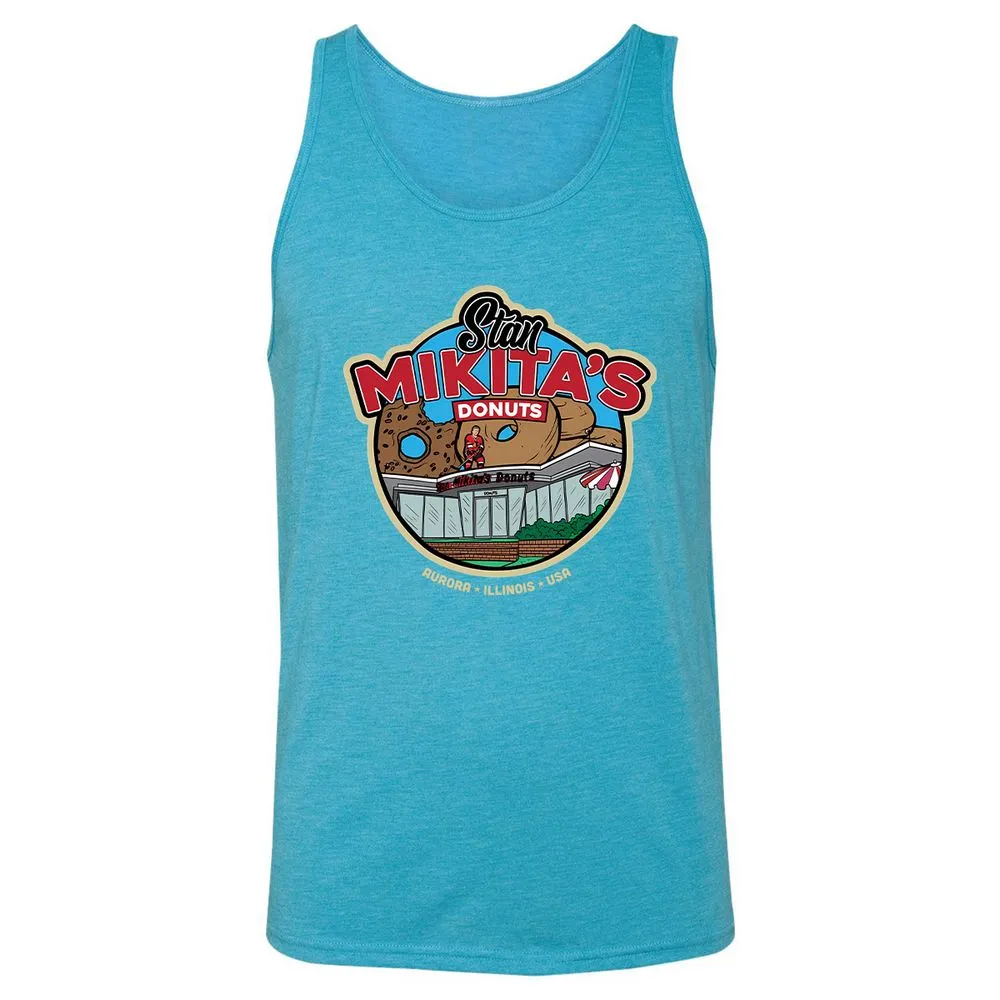Unisex Jersey Tank - W7EVLSMB - Aqua Triblend - 3