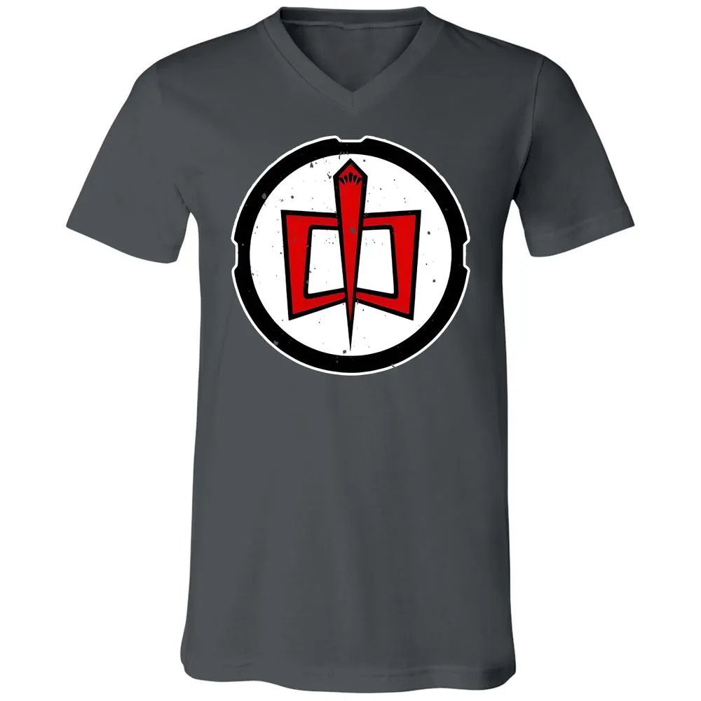 Unisex V-Neck T-Shirt - CHRFW4D6 - Asphalt - 12