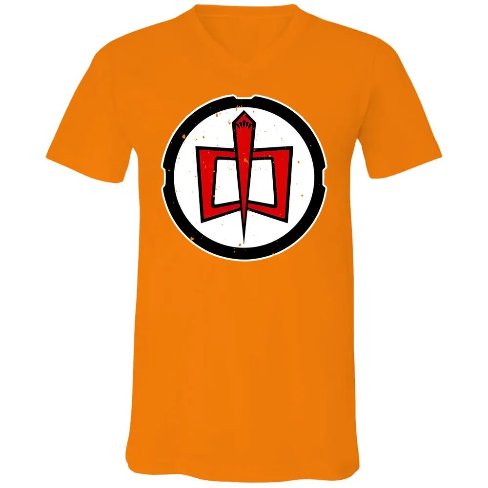 Unisex V-Neck T-Shirt - CHRFW4D6 - Orange - 11