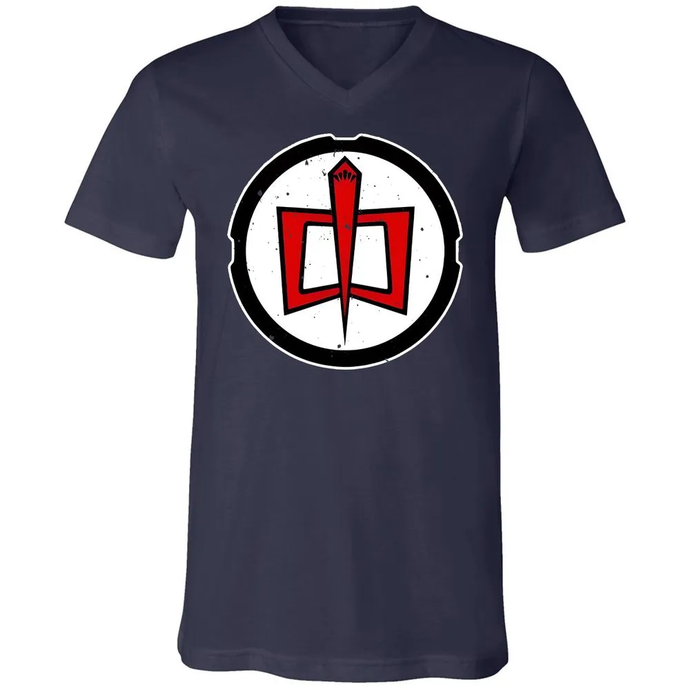 Unisex V-Neck T-Shirt - CHRFW4D6 - Navy - 2