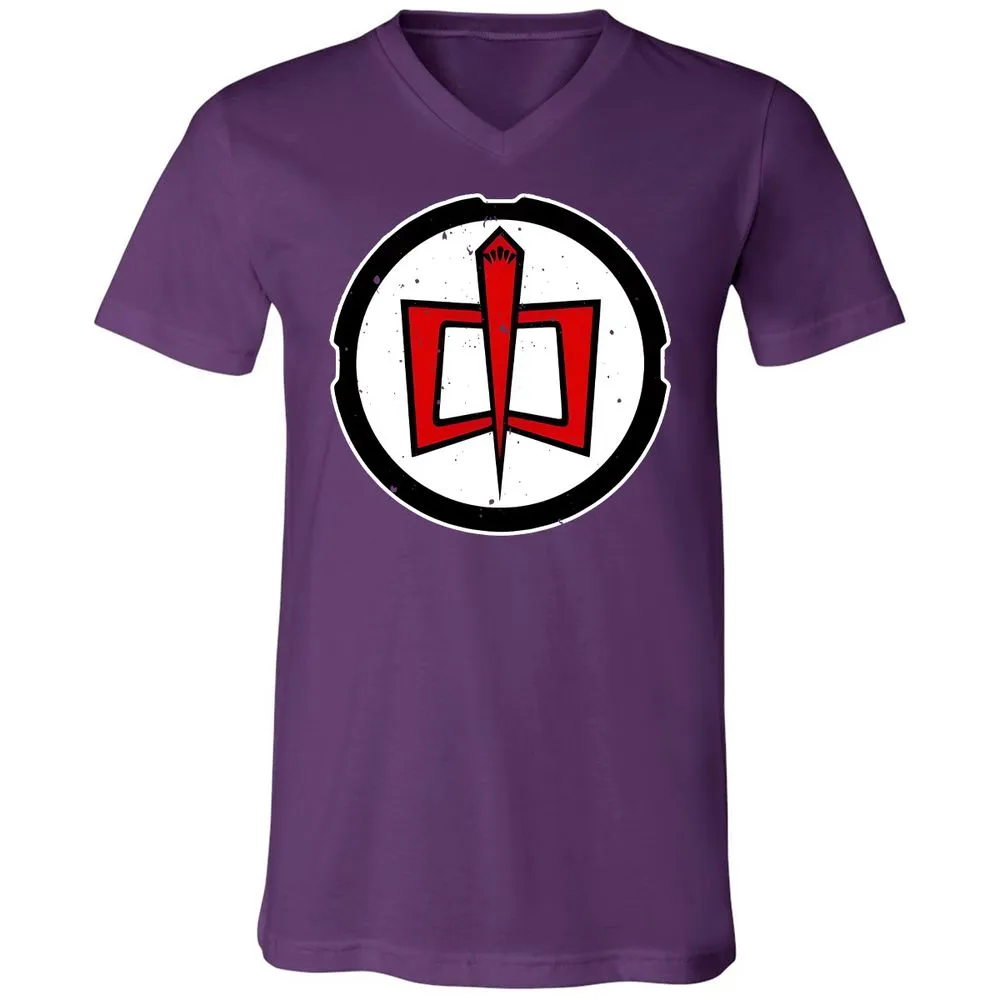 Unisex V-Neck T-Shirt - CHRFW4D6 - Team Purple - 9