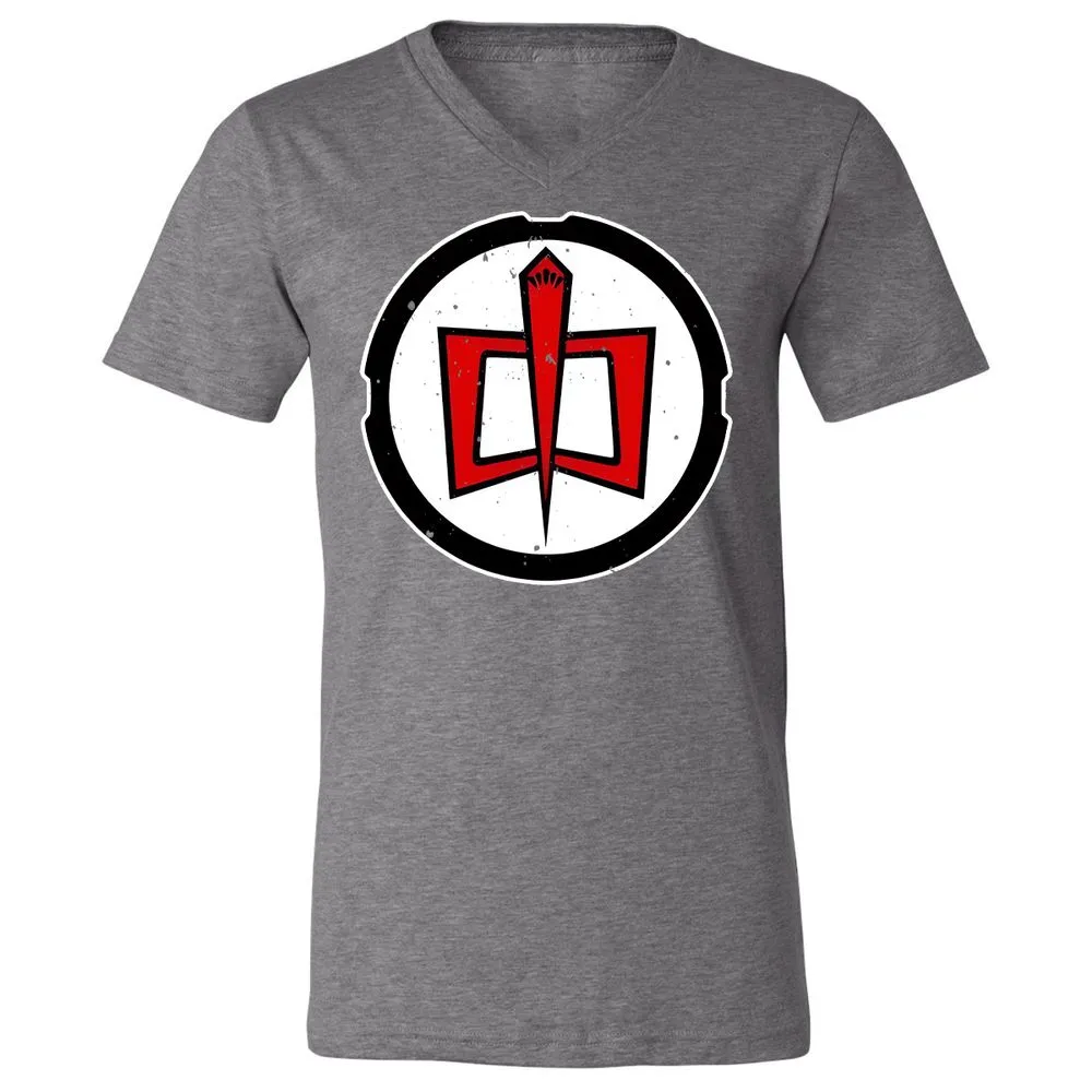 Unisex V-Neck T-Shirt - CHRFW4D6 - Deep Heather - 13