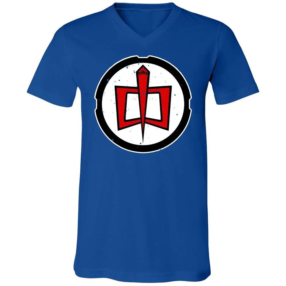 Unisex V-Neck T-Shirt - CHRFW4D6 - True Royal - 4
