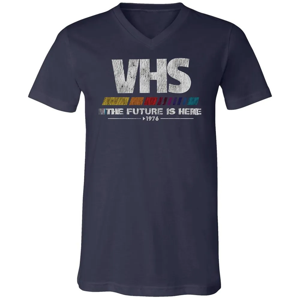 Unisex V-Neck T-Shirt - ZHBZ17W9 - Navy - 2