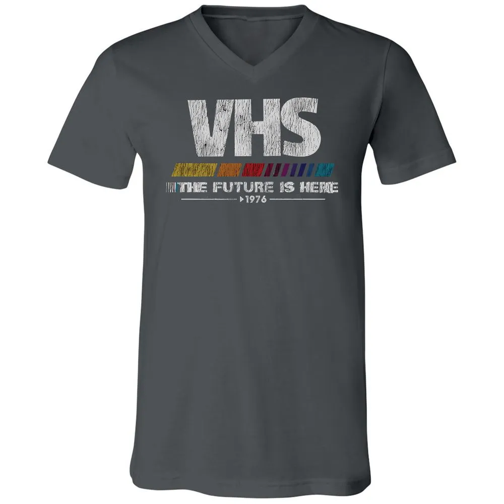 Unisex V-Neck T-Shirt - ZHBZ17W9 - Asphalt - 12