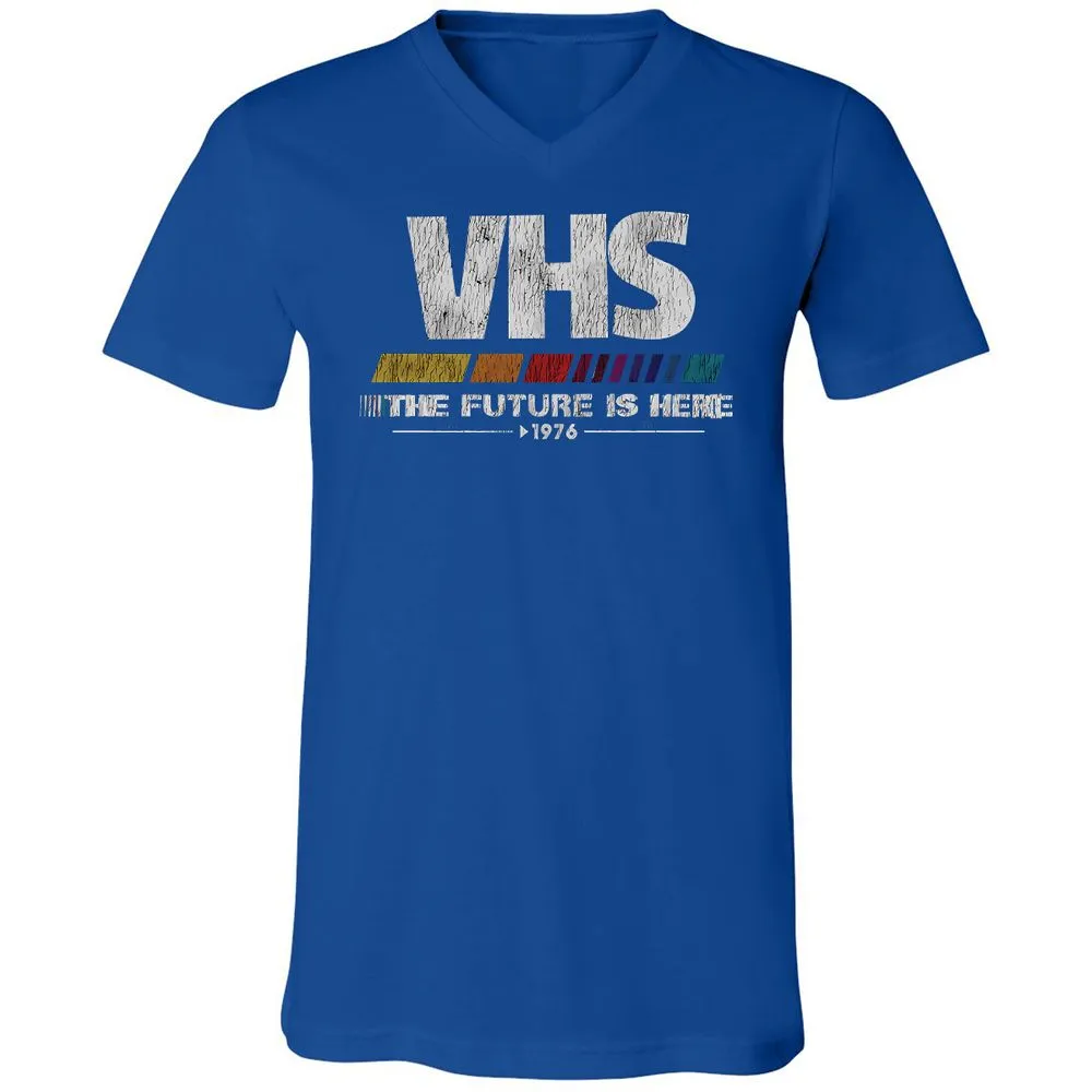 Unisex V-Neck T-Shirt - ZHBZ17W9 - True Royal - 4