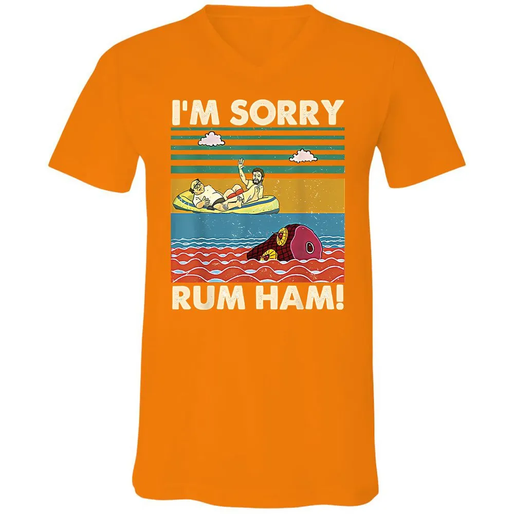 Unisex V-Neck T-Shirt - J2AC2AJ3 - Orange - 11