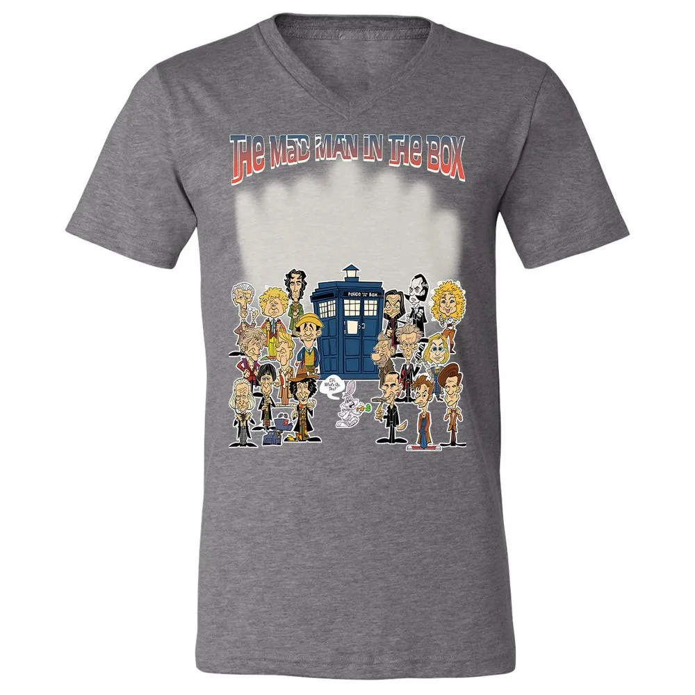 Unisex V-Neck T-Shirt - 5NBXEQFG - Deep Heather - 13