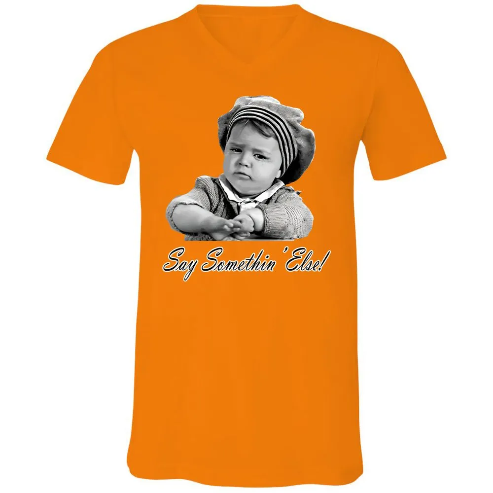 Unisex V-Neck T-Shirt - P1N87MQT - Orange - 11