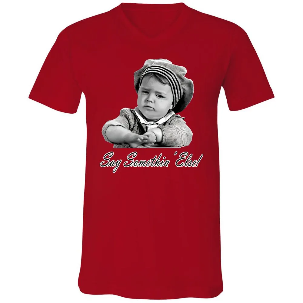 Unisex V-Neck T-Shirt - P1N87MQT - Red - 3