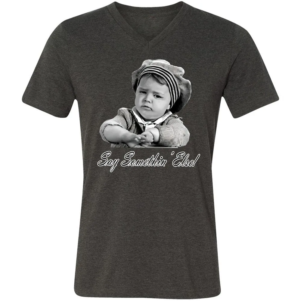 Unisex V-Neck T-Shirt - P1N87MQT - Dark Grey Heather - 8