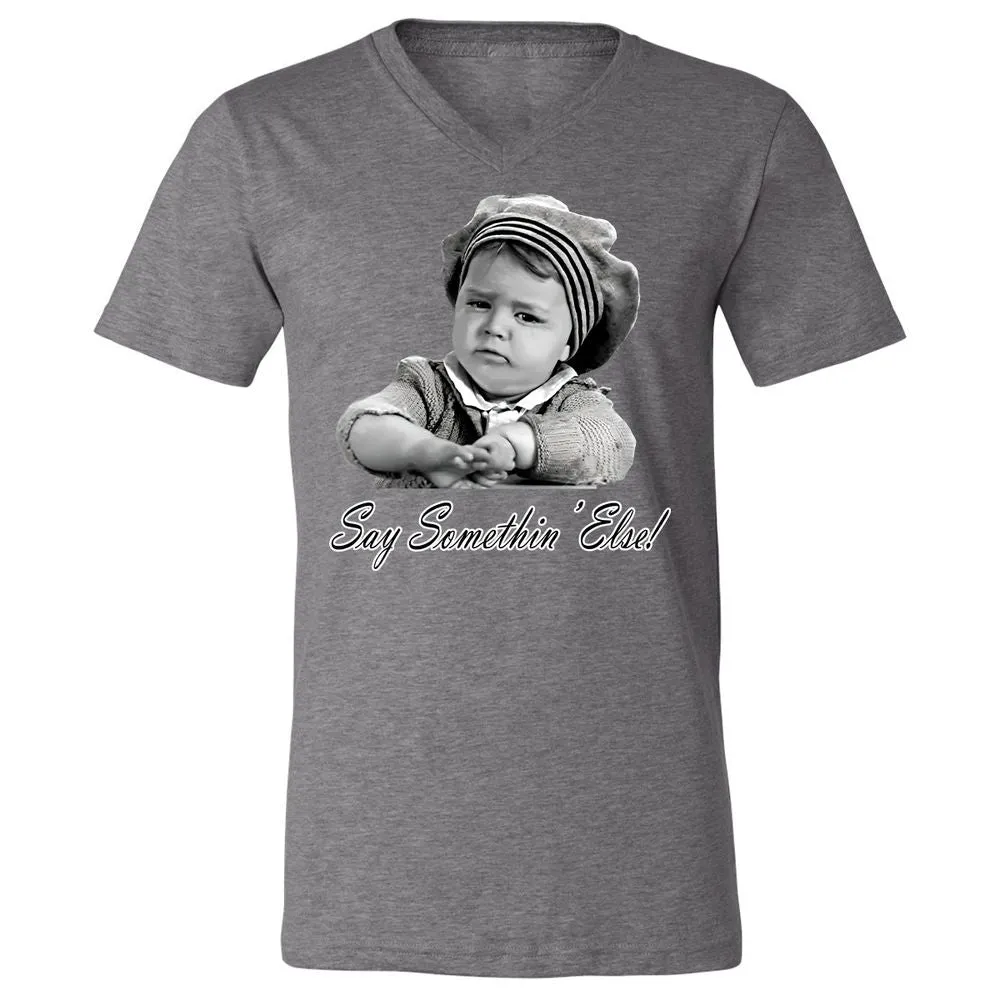 Unisex V-Neck T-Shirt - P1N87MQT - Deep Heather - 13