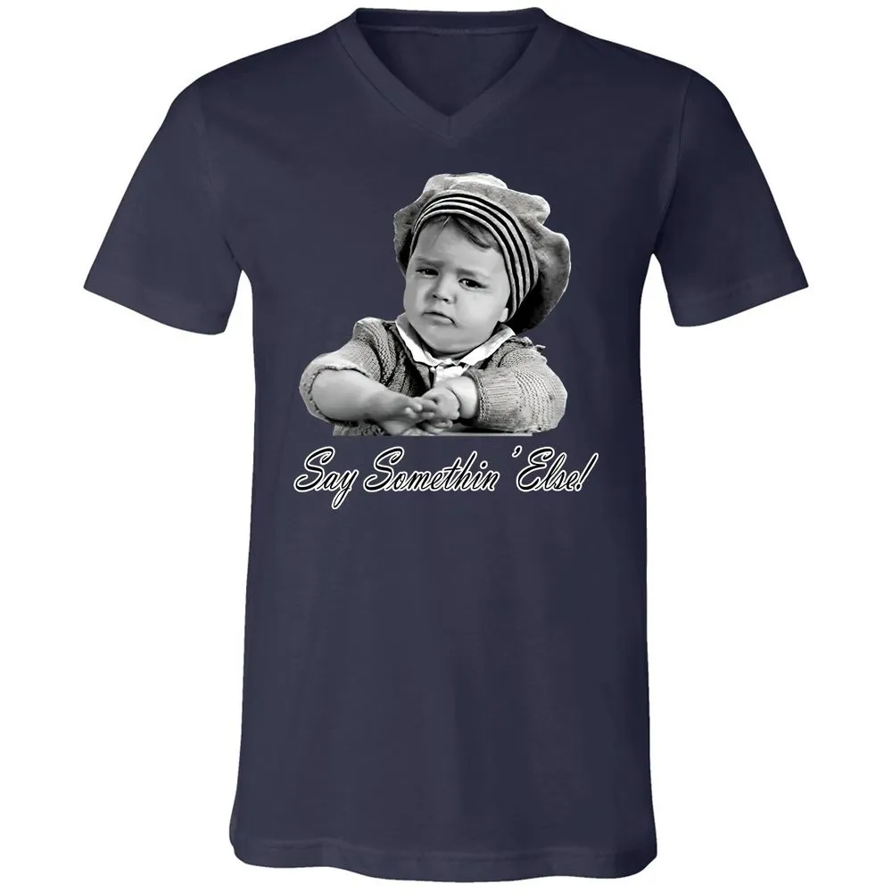 Unisex V-Neck T-Shirt - P1N87MQT - Navy - 2