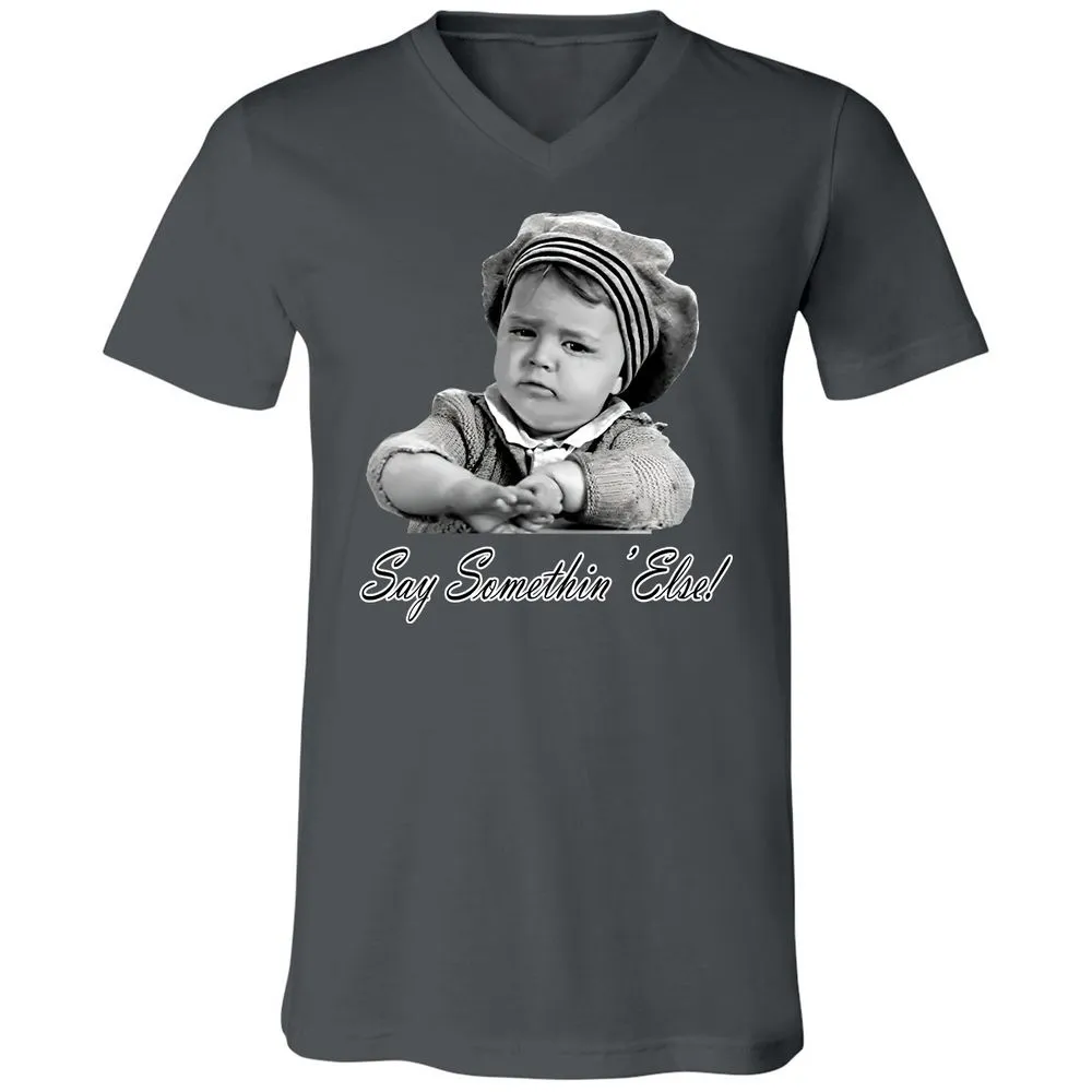 Unisex V-Neck T-Shirt - P1N87MQT - Asphalt - 12
