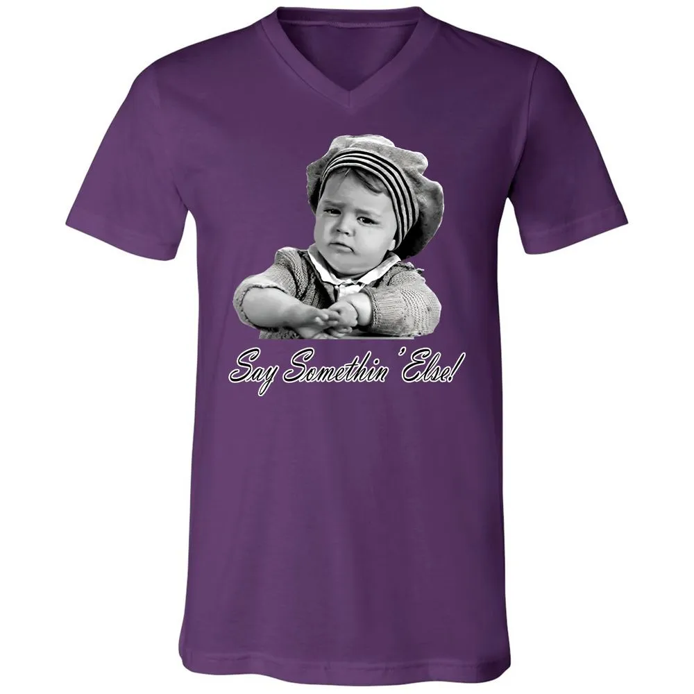 Unisex V-Neck T-Shirt - P1N87MQT - Team Purple - 9
