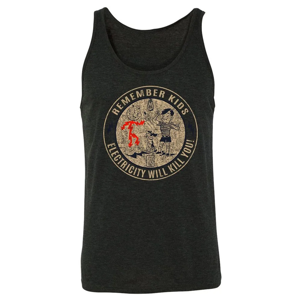 Unisex Jersey Tank - XN1GU6E9 - Charcoal Black Triblend - 5
