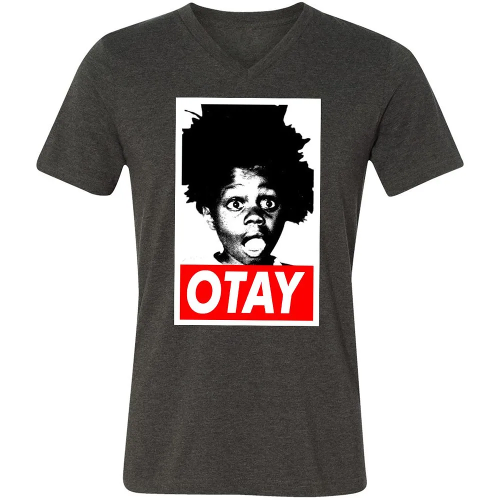 Unisex V-Neck T-Shirt - BW6CY1Y4 - Dark Grey Heather - 8