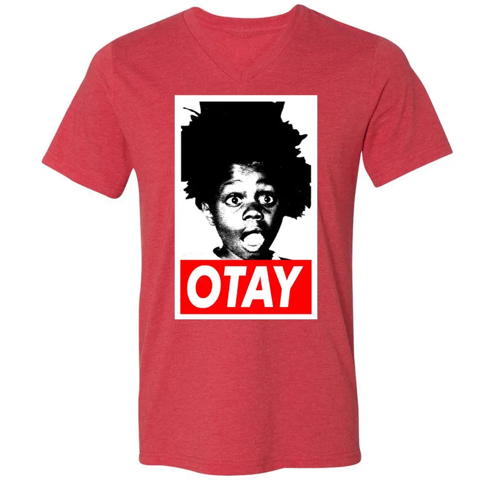 Unisex V-Neck T-Shirt - BW6CY1Y4 - Heather Red - 16