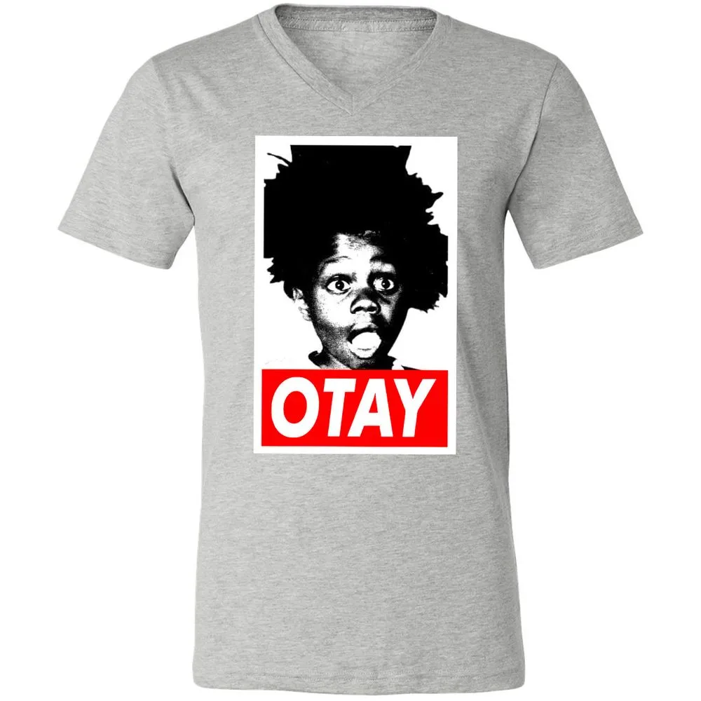 Unisex V-Neck T-Shirt - BW6CY1Y4 - Athletic Heather - 7