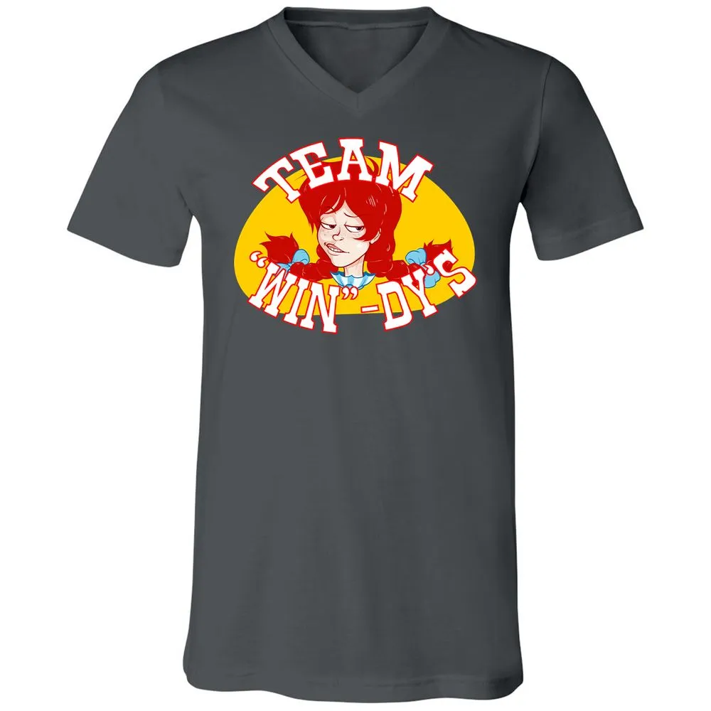 Unisex V-Neck T-Shirt - K9EUERJX - Asphalt - 12